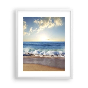 Affisch i vit ram - Rörlighet och orörlighet samtidigt - 40x50 cm