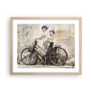 Affisch i ram av ljusek - Sant eller falskt? - 50x40 cm