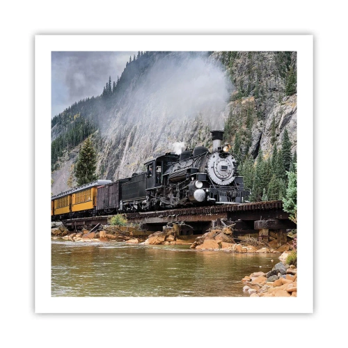 Affisch - Vart ska du? Vart? - 60x60 cm