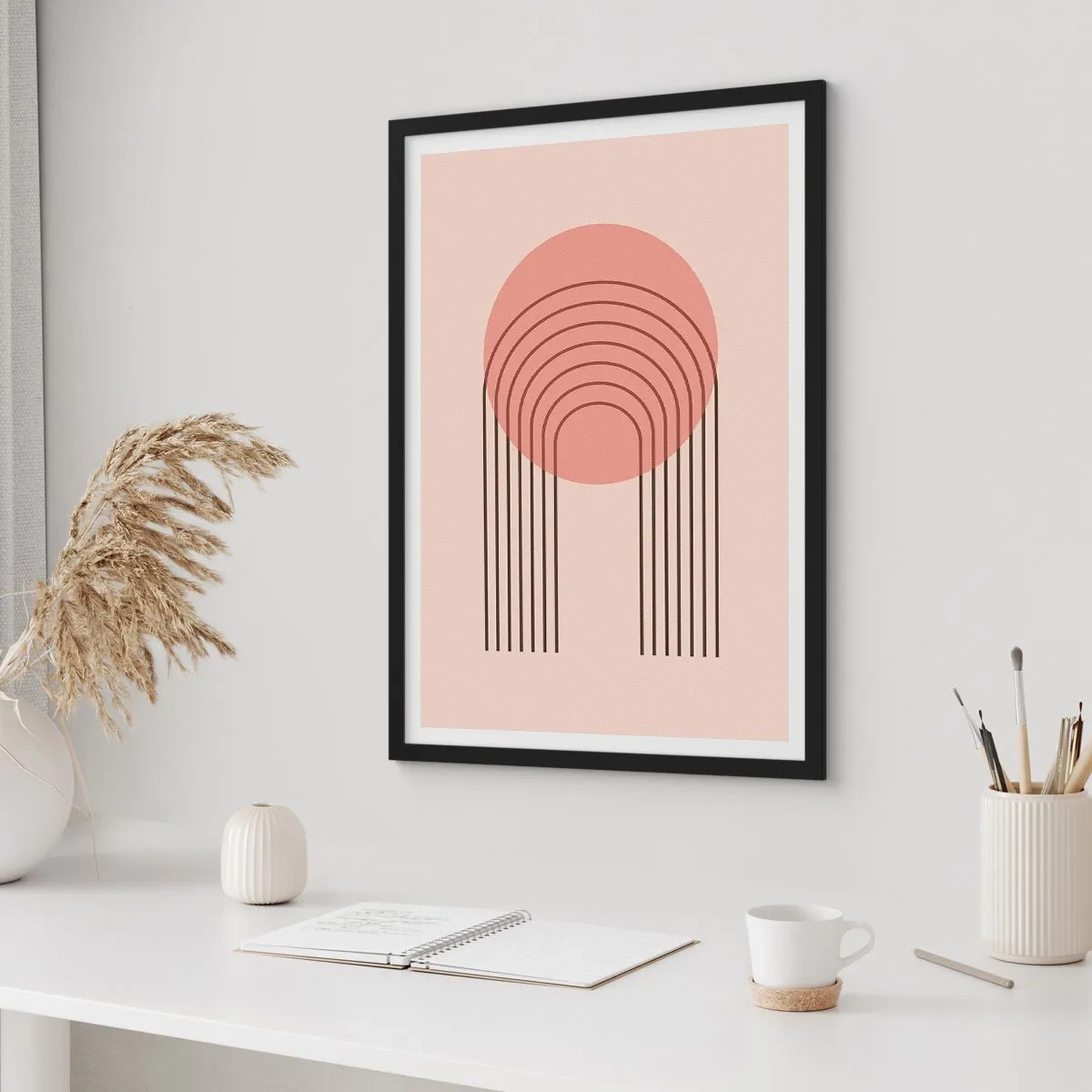 Affisch i svart ram - Ostoppad attraktionskraft - 61x91 cm