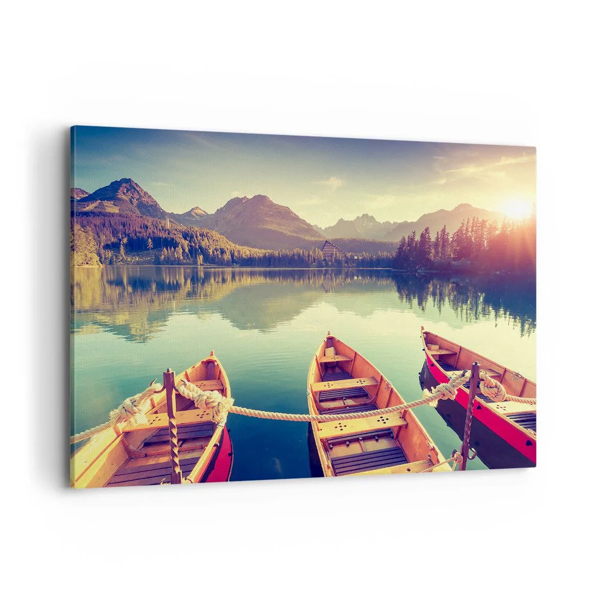 Canvastavla - Bild på duk - Leva dess rätter - 120x80 cm