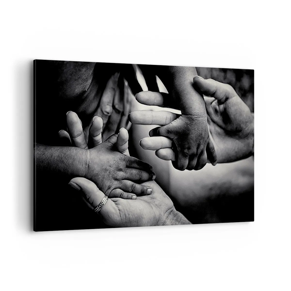 Canvastavla - Bild på duk - Att vara människa - 100x70 cm