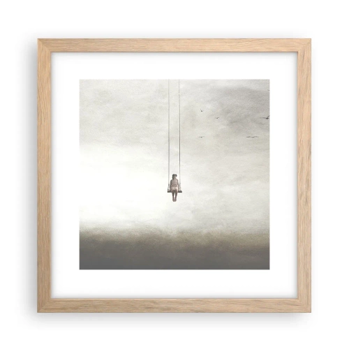 Affisch i ram av ljusek - Barn i oss - 30x30 cm