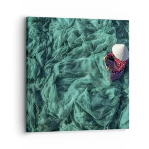 Canvastavla - Bild på duk - I nätens hav - 30x30 cm
