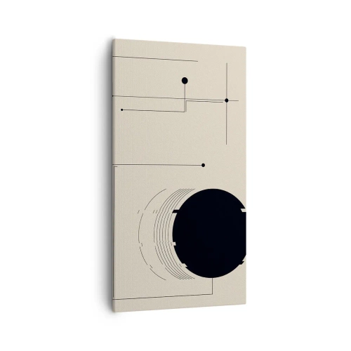 Canvastavla - Bild på duk - Fjädrande och dynamisk komposition - 55x100 cm