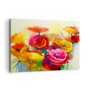 Canvastavla - Bild på duk - Inte bara rött - 100x70 cm