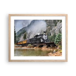 Affisch i ram av ljusek - Vart ska du? Vart? - 50x40 cm