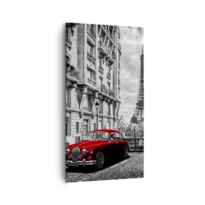 Canvastavla - Bild på duk - Rovdjuret i staden - 55x100 cm