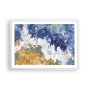 Affisch i vit ram - Elementens dans - 70x50 cm