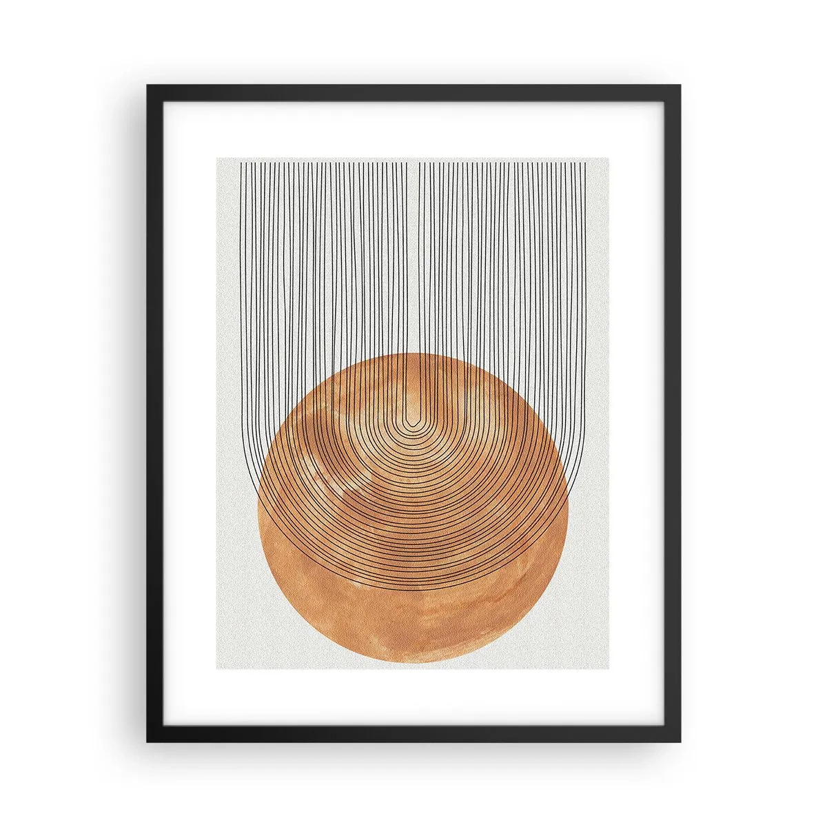 Affisch i svart ram - En solig komposition - 40x50 cm