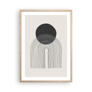 Affisch i ram av ljusek - Darr och säkerhet - 50x70 cm