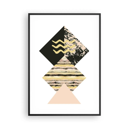 Affisch i svart ram - Inte så enkelt - 70x100 cm