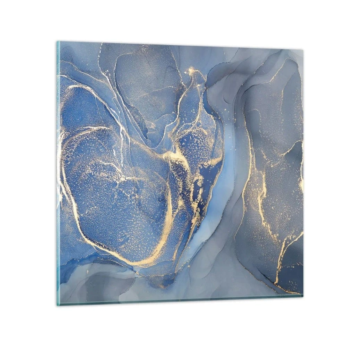 Glastavla - Bild på glas - Gulddamm - 50x50 cm