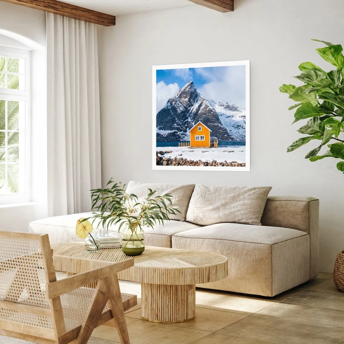 Affisch - Skandinavisk semester - 60x60 cm