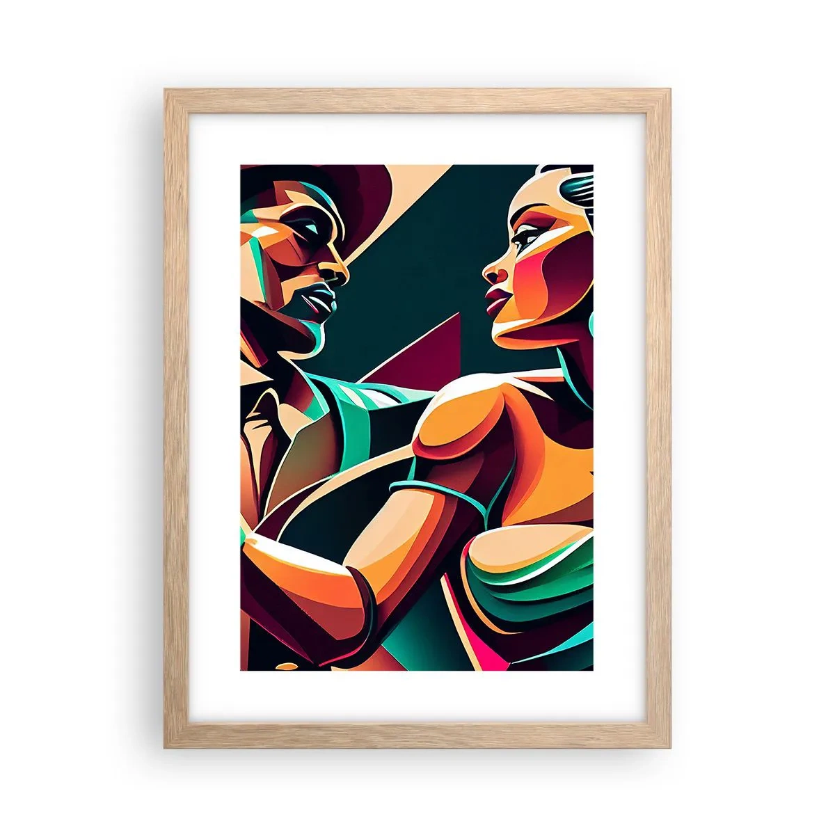 Affisch i ram av ljusek - I hjärtats rytm - 30x40 cm