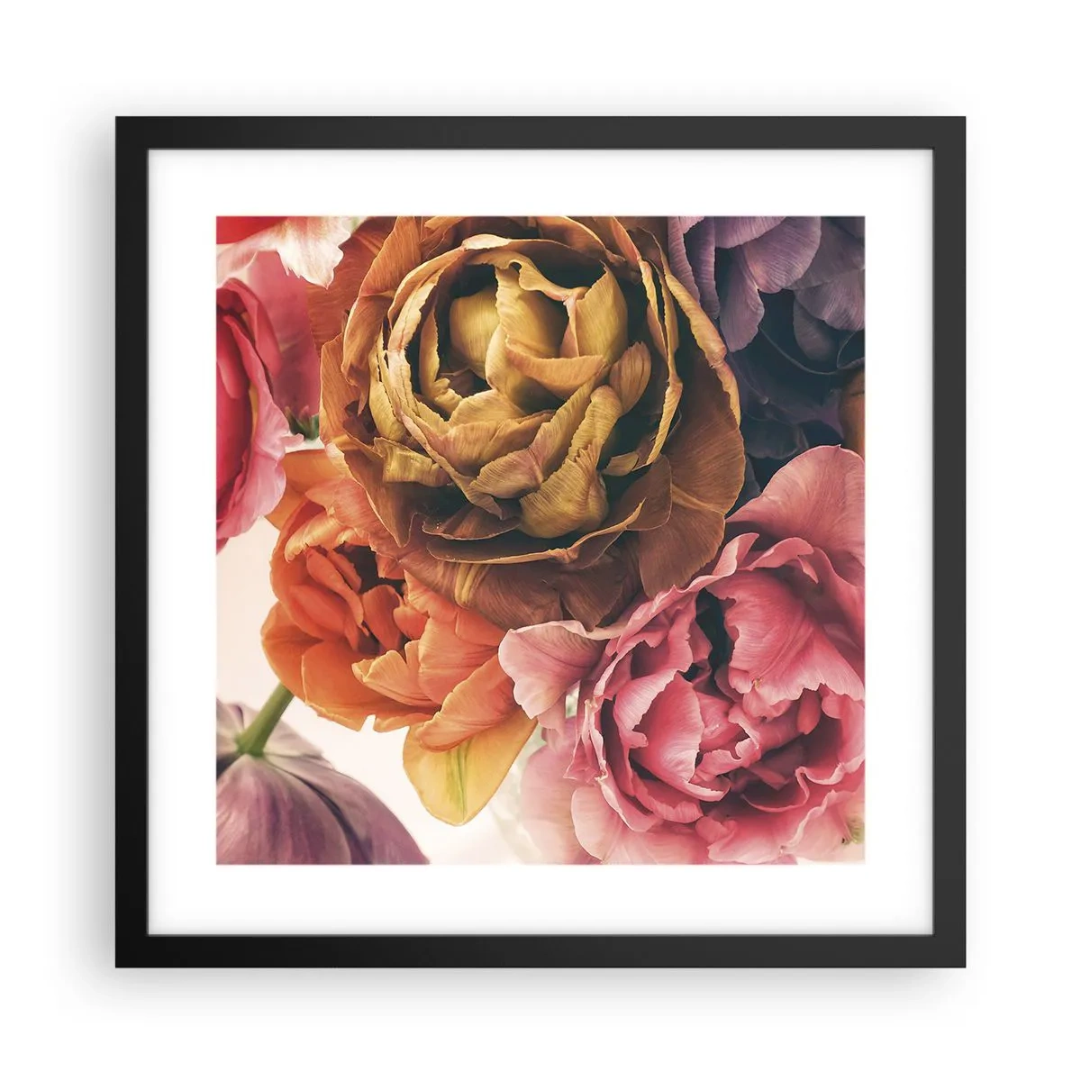 Affisch i svart ram - Livets högtid - 40x40 cm