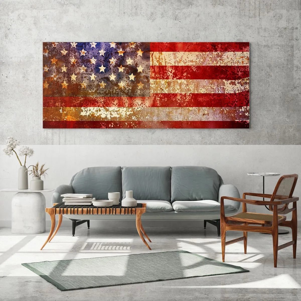 Glastavla - Bild på glas - Äran är tidlös - 100x40 cm