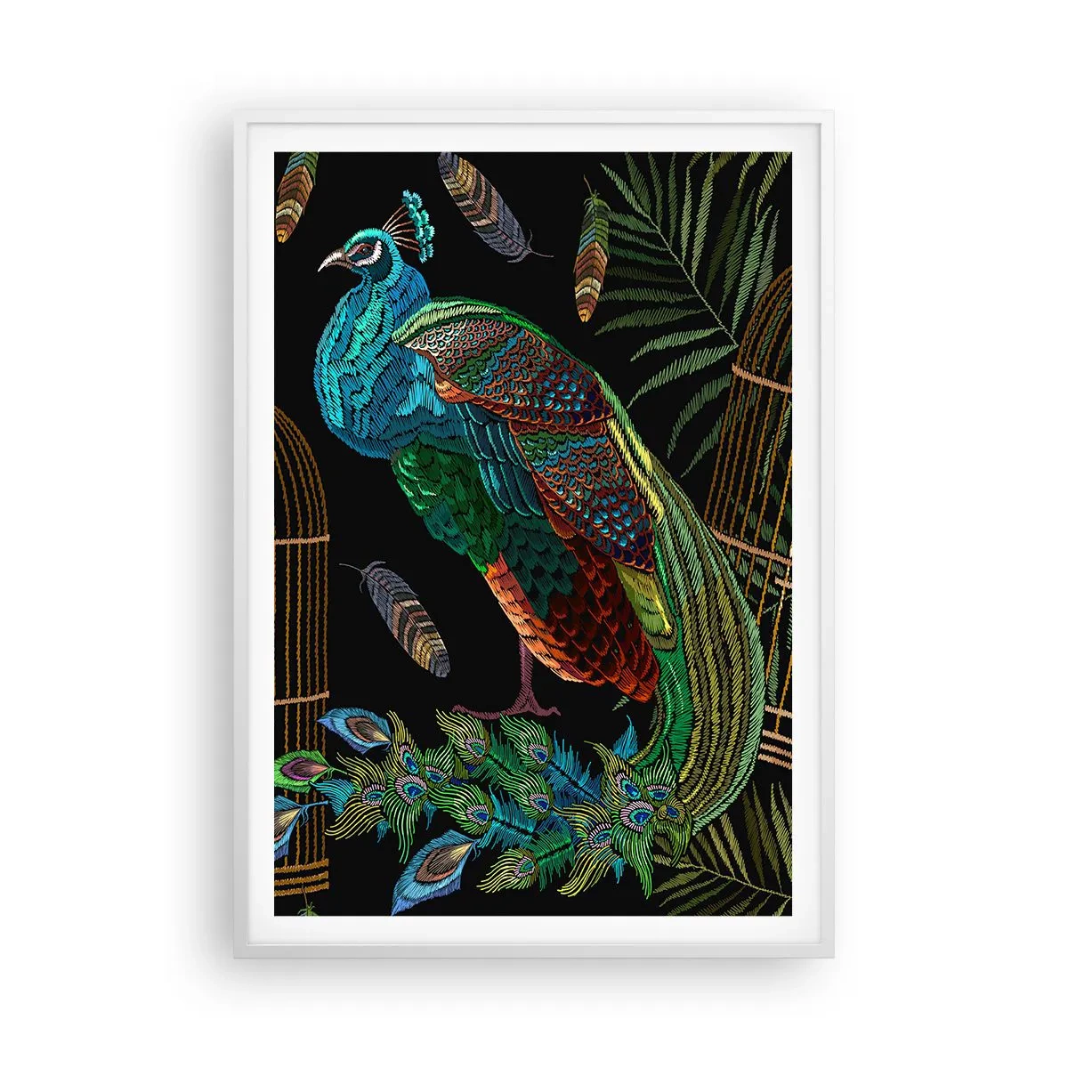 Affisch i vit ram - I kungliga kläder - 70x100 cm