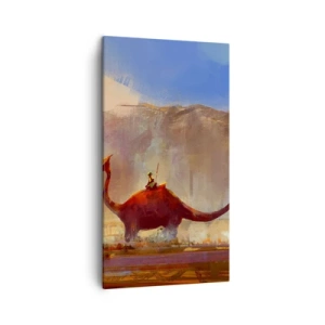 Canvastavla - Bild på duk - Om de inte dött ut - 45x80 cm