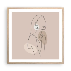 Affisch i ram av ljusek - Flickaktighetens ikon - 60x60 cm