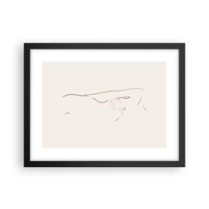 Affisch i svart ram - Begärans form - 40x30 cm