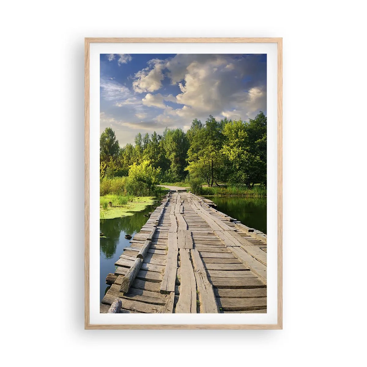 Affisch i ram av ljusek - Sommar, sommar överallt - 61x91 cm