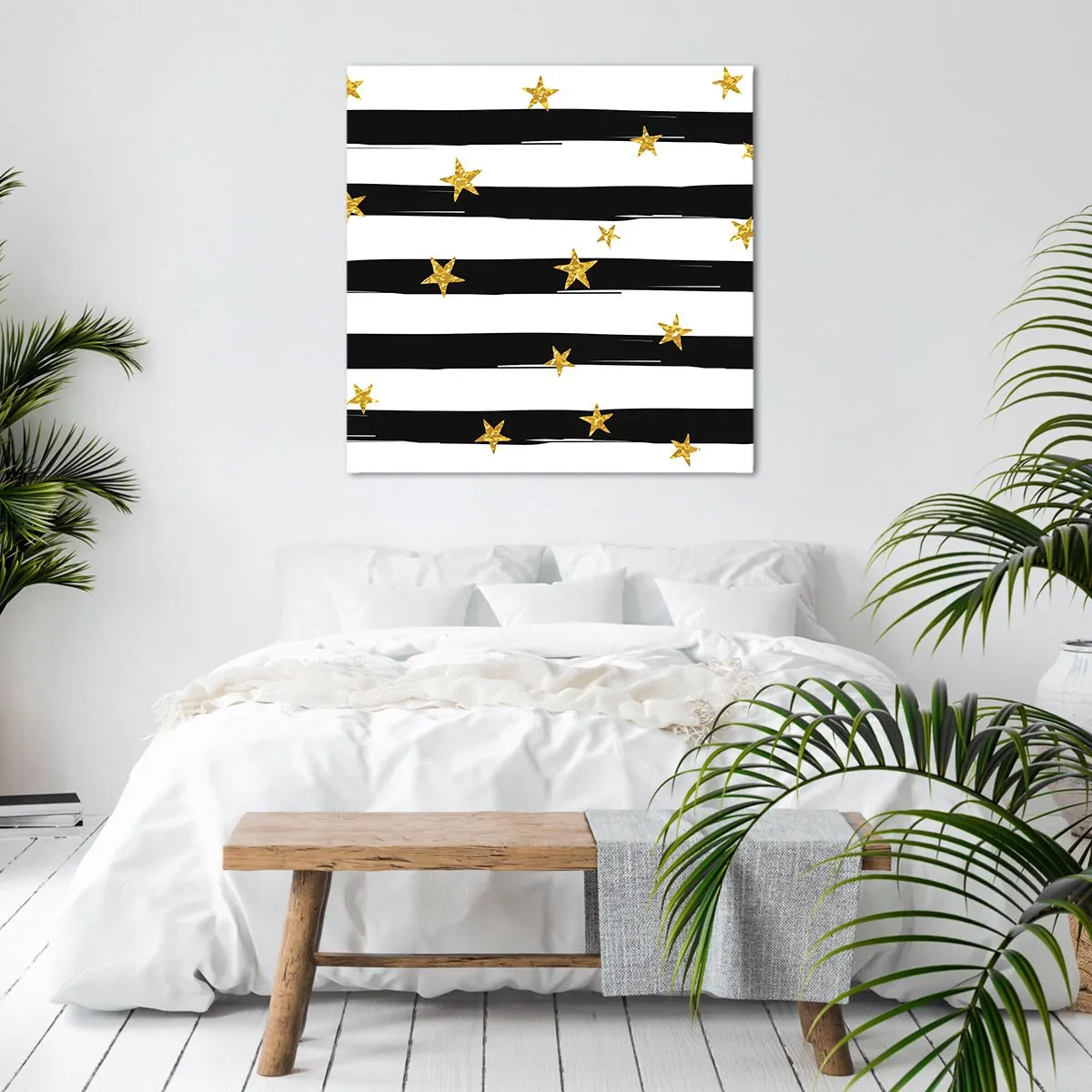 Canvastavla - Bild på duk - Alla är vi födda under lycklig stjärna - 60x60 cm