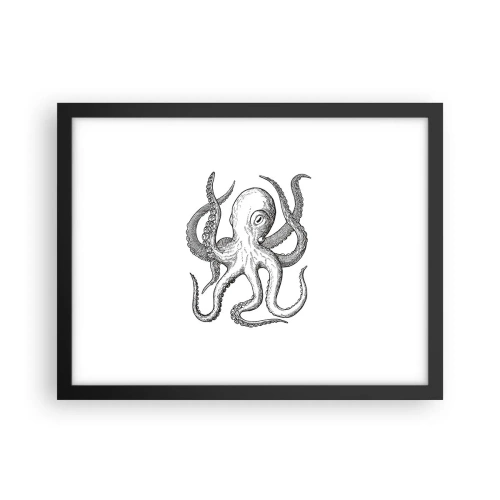Affisch i svart ram - Dansar med vågorna - 40x30 cm