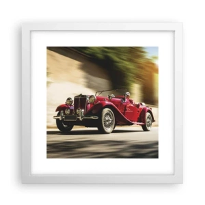 Affisch i vit ram - Vackrare än Nike från Samothrakis - 30x30 cm