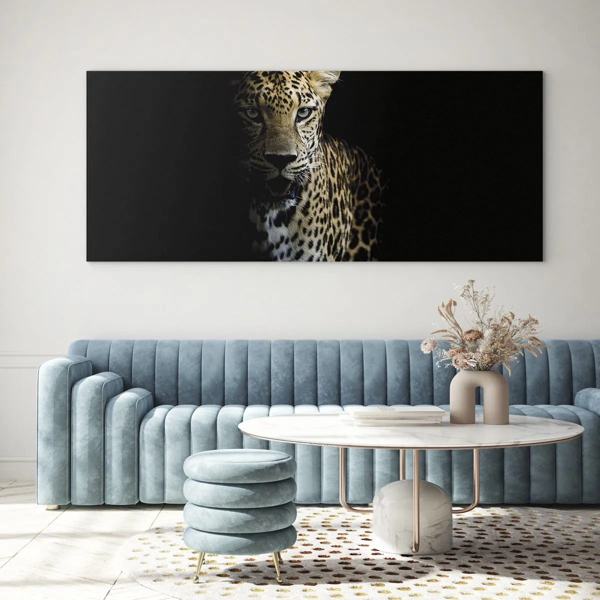 Glastavla - Bild på glas - Mörk skönhet - 120x50 cm