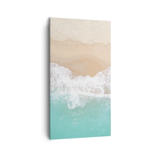 Canvastavla - Bild på duk - Smekande beröring - 45x80 cm