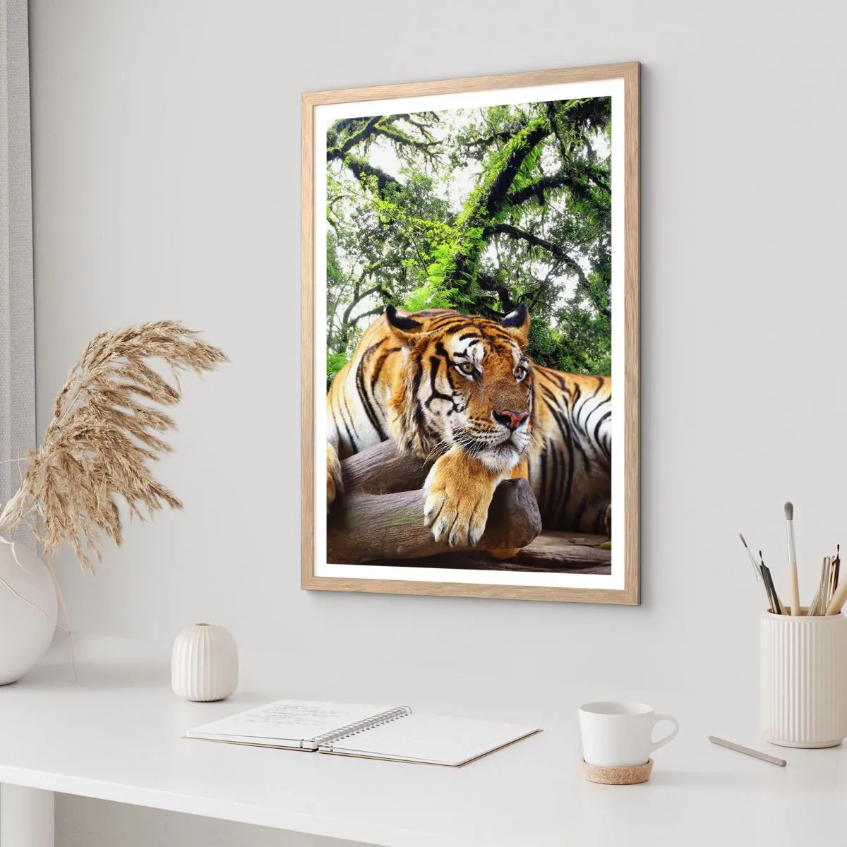 Affisch i ram av ljusek - Med vänlig hälsning - 40x50 cm