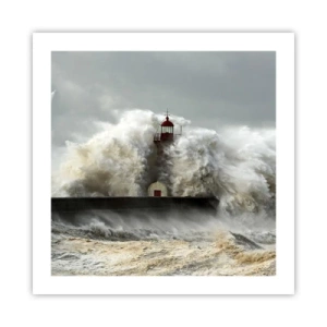 Affisch - Havets ilska - 50x50 cm