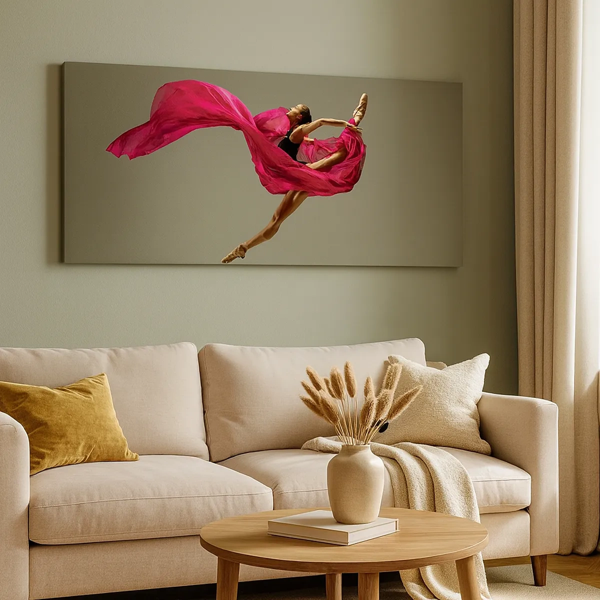 Canvastavla - Bild på duk - Dansande låga - 30x30 cm