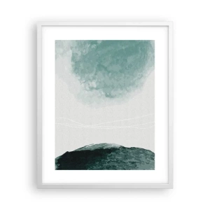 Affisch i vit ram - Ett möte med dimma - 40x50 cm