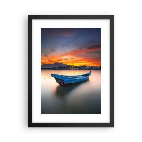 Affisch i svart ram - Det kommer en god natt - 30x40 cm