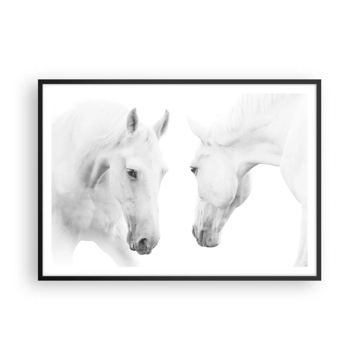 Affisch i svart ram - Är det vänskap…? - 100x70 cm