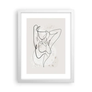 Affisch i vit ram - Konsten att förföra - 30x40 cm