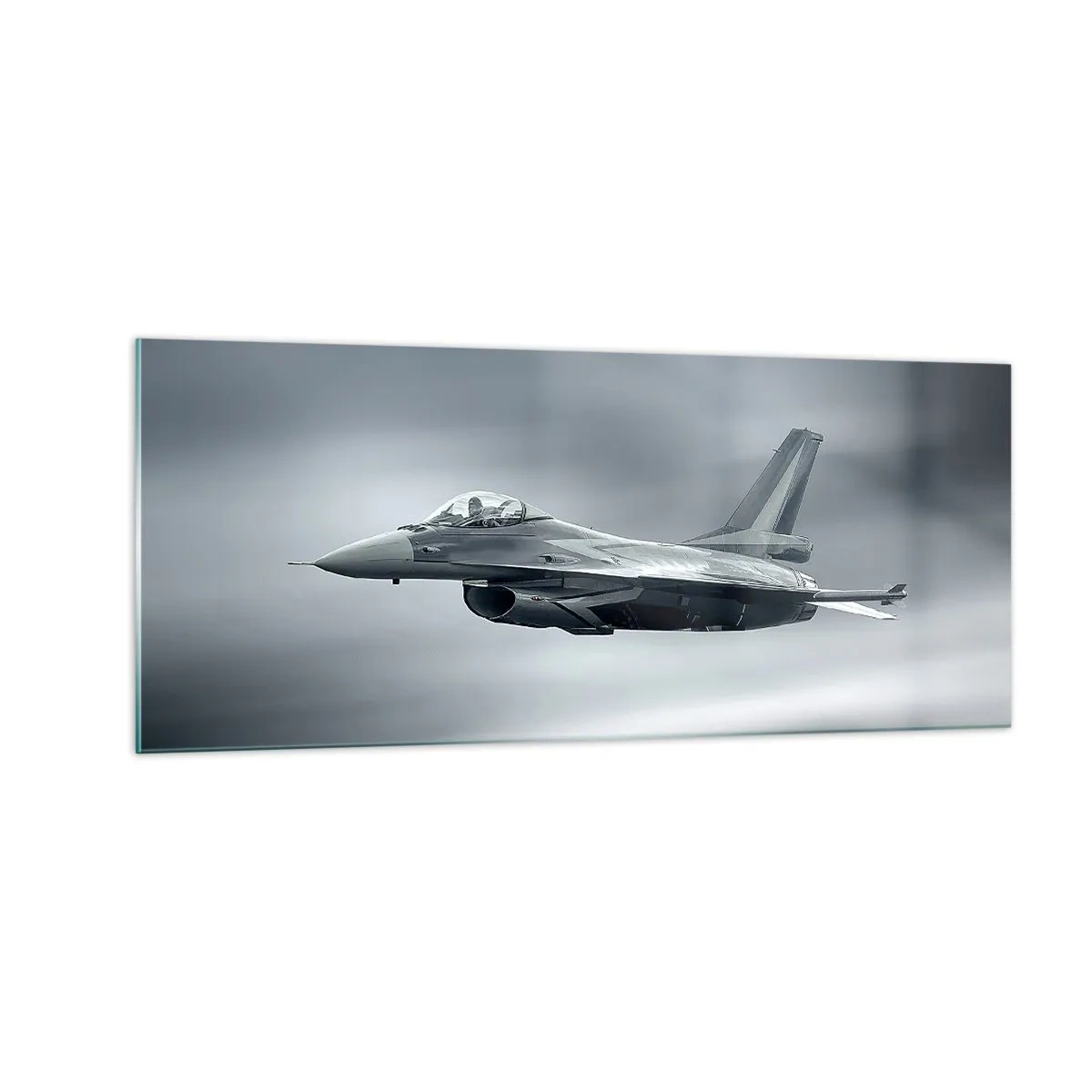 Glastavla - Bild på glas - Utmanar du? - 100x40 cm