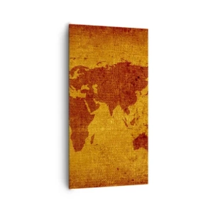 Canvastavla - Bild på duk - Inbjudan till resa - 65x120 cm