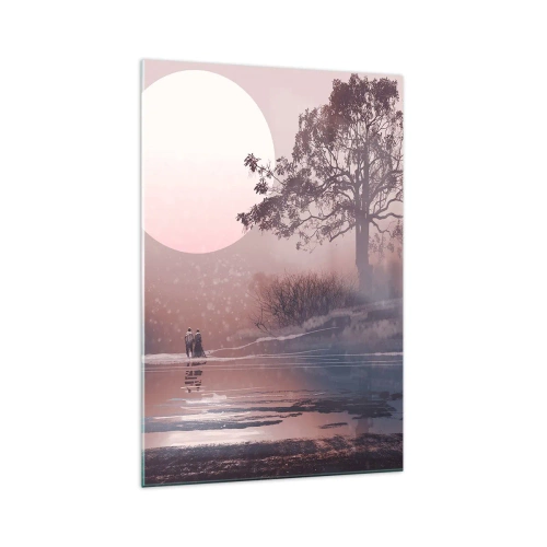 Glastavla - Bild på glas - Nattens under - 70x100 cm