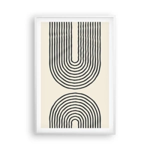 Affisch i vit ram - Om en stund... - 61x91 cm