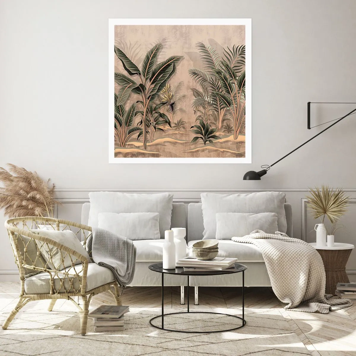 Affisch - Bild i kolonial stil - 60x60 cm