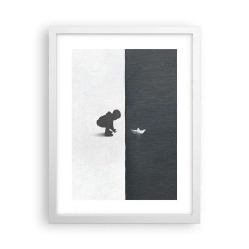 Affisch i vit ram - En stor expedition - 30x40 cm