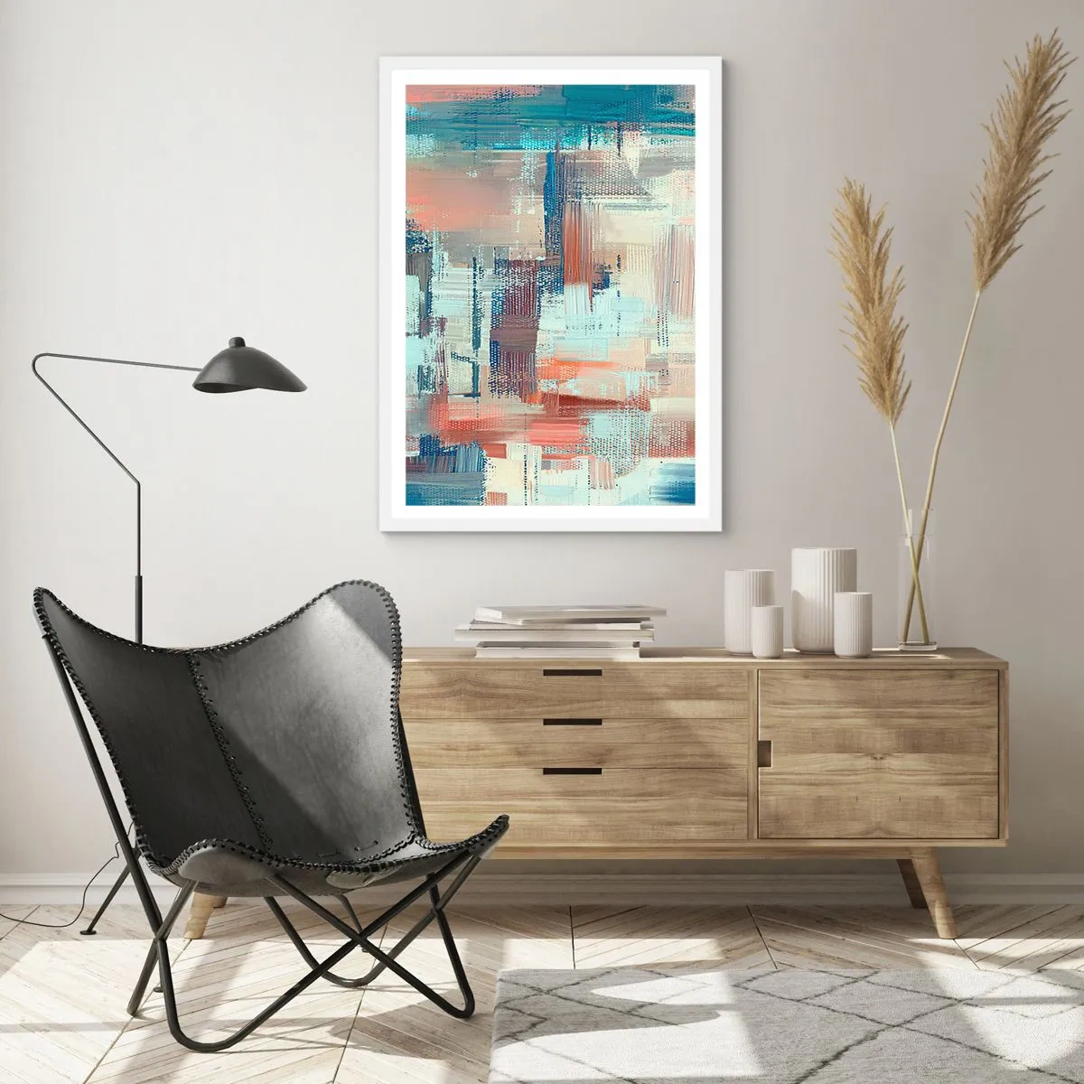 Affisch i vit ram - Att nå ljuset - 30x40 cm
