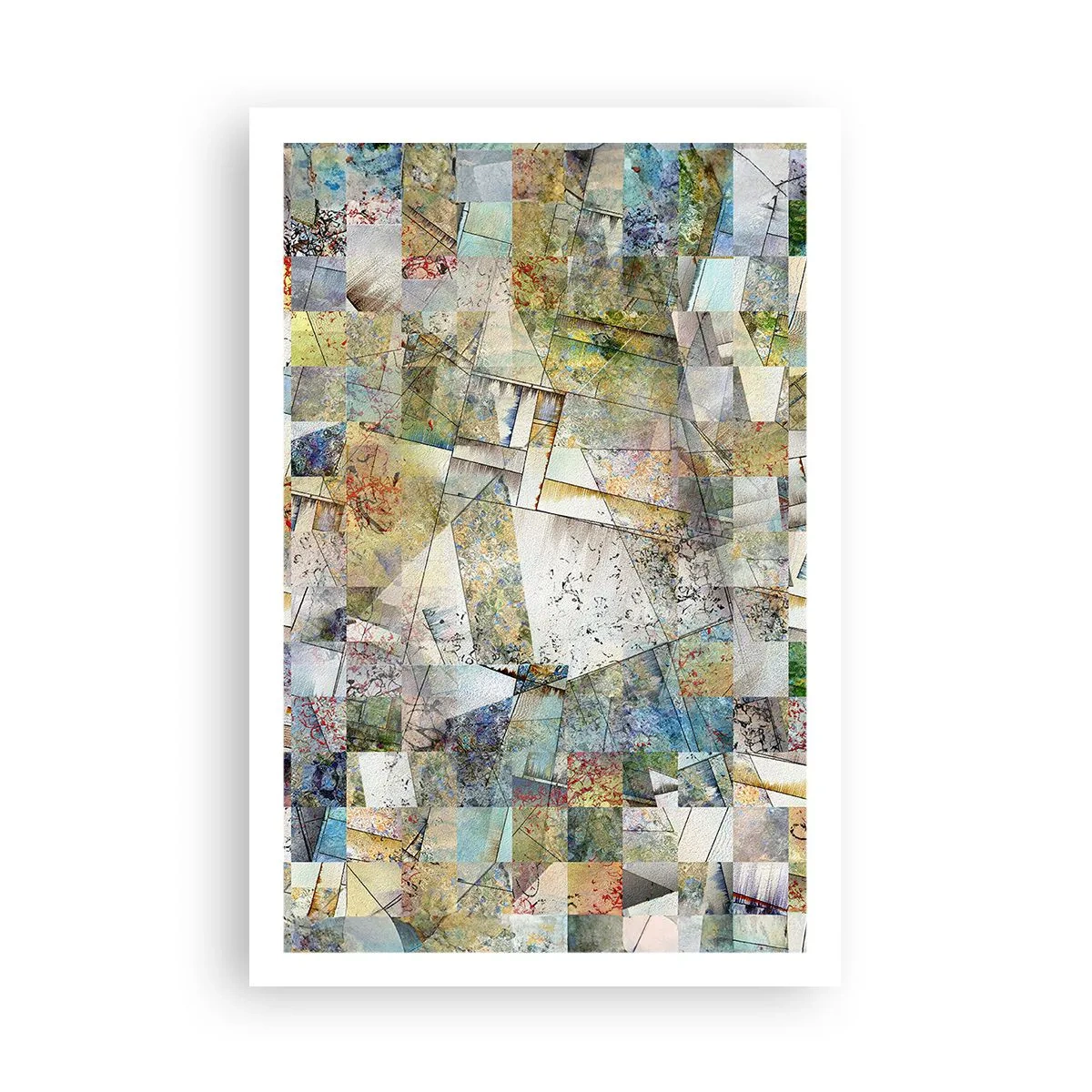 Affisch - Geometrisk omblandning - 61x91 cm