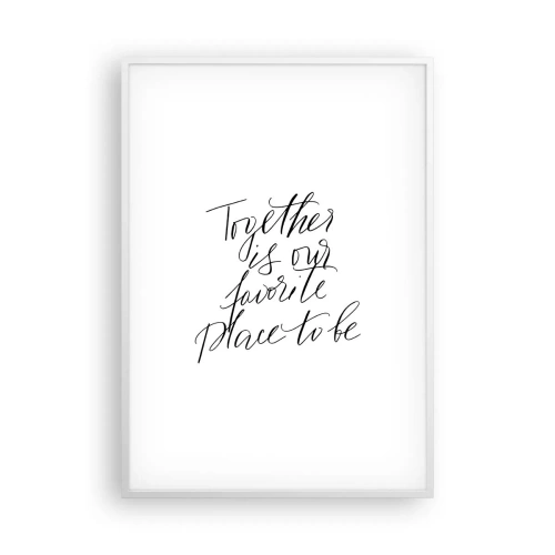 Affisch i vit ram - Känner du också det? - 70x100 cm