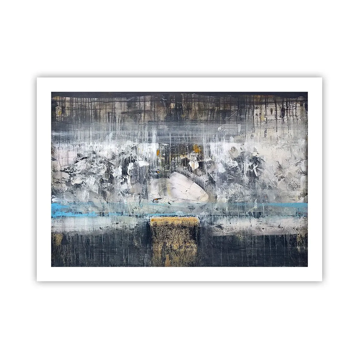 Affisch - På is och klumpar - 70x50 cm