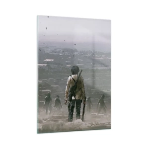 Glastavla - Bild på glas - Den siste rättvise? - 50x70 cm
