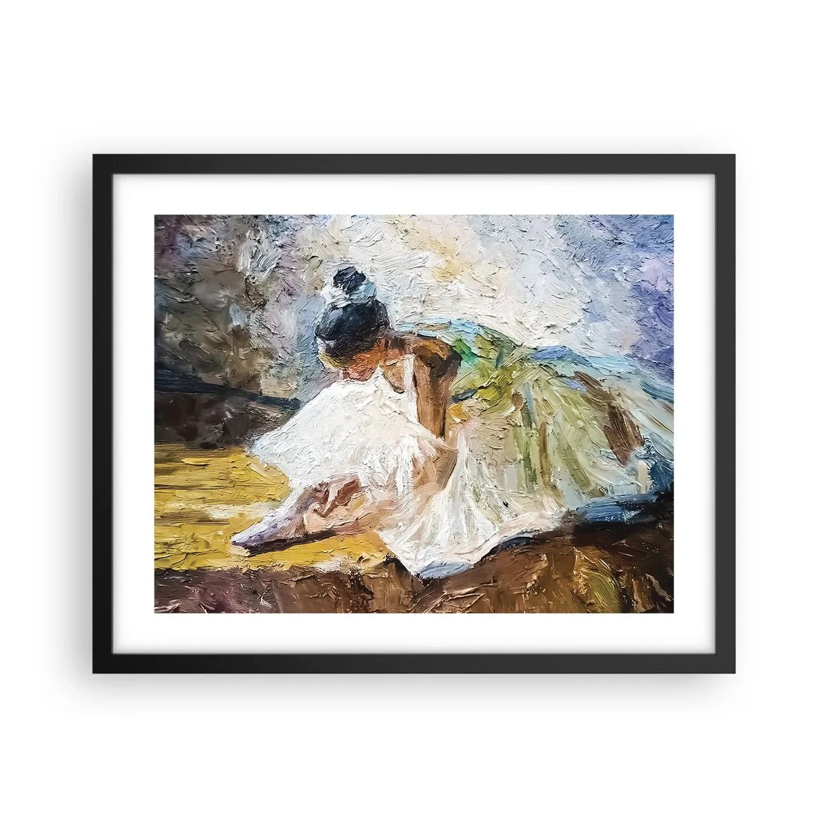 Affisch i svart ram - Från Degas tavla - 50x40 cm